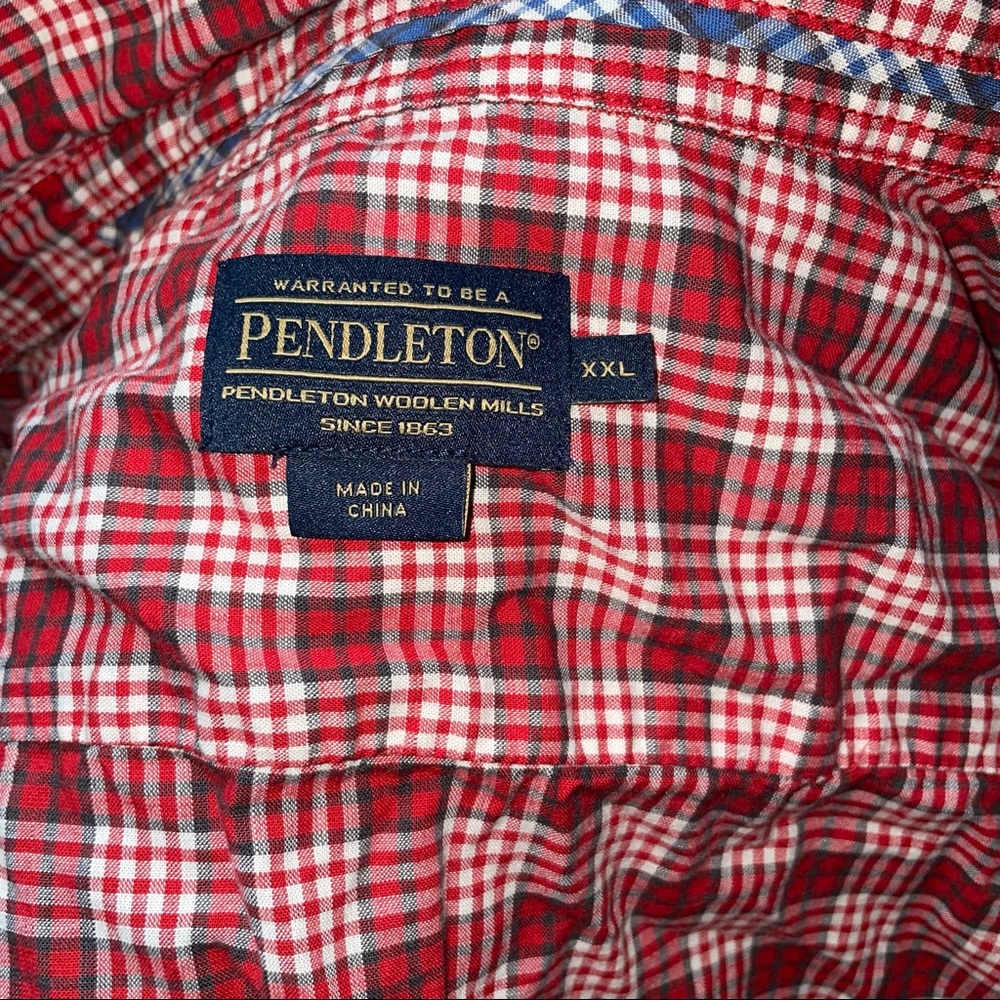 Pendleton Plaid Button Up Shirt - image 4